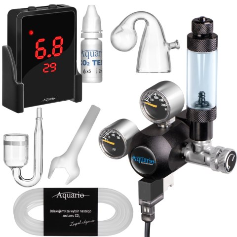 Aquario Exclusive 2.0 - zestaw CO2 z elektrozaworem i komputerem pH Aquario