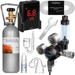 Aquario Exclusive 2.0 - zestaw CO2 z elektrozaworem i komputerem pH + butla 2l Aquario
