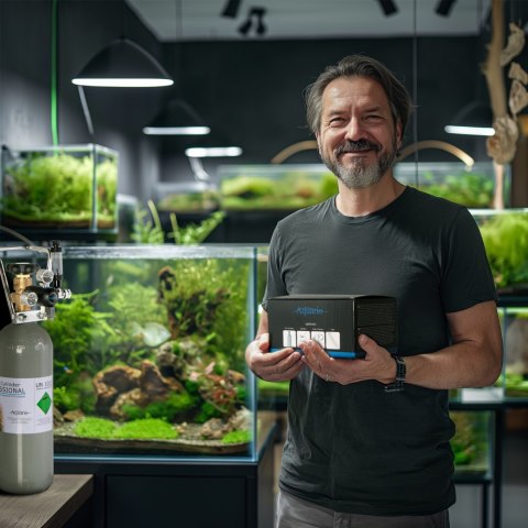 Aquario Professional 2.0 - zestaw CO2 z elektrozaworem + butla 2l Aquario Aquario Professional 2.0 - zestaw CO2 z elektrozaworem + butla 2l Aquario