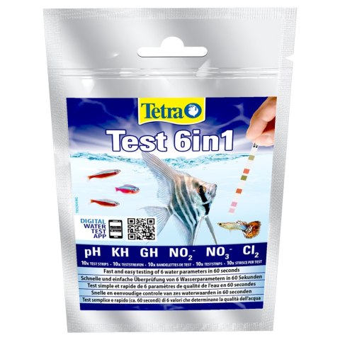 Tetra Test 6in1 - test paskowy 10 sztuk Tetra