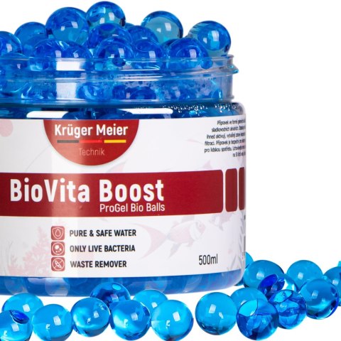 Kruger Meier BioVita Boost - bakterie w żelowych kulkach do akwarium Kruger Meier Kruger Meier BioVita Boost - bakterie w żelowych kulkach do akwarium Kruger Meier