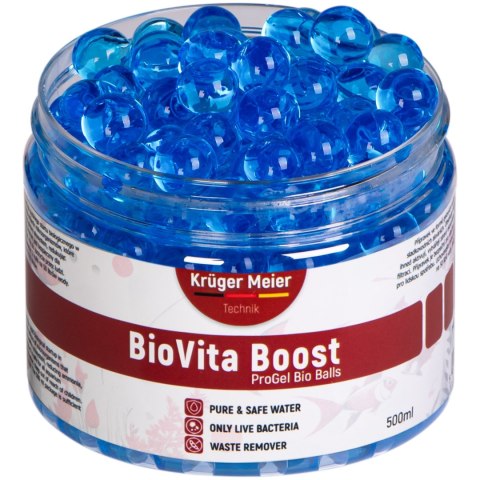 Kruger Meier BioVita Boost - bakterie w żelowych kulkach do akwarium Kruger Meier Kruger Meier BioVita Boost - bakterie w żelowych kulkach do akwarium Kruger Meier