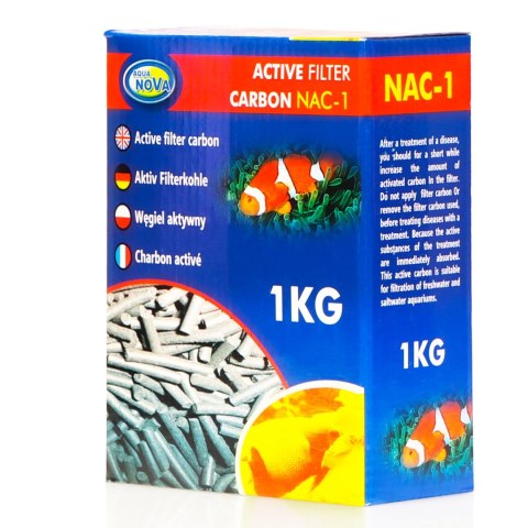 Aqua Nova Active Carbon NAC-1 - węgiel aktywny 1kg Aqua Nova