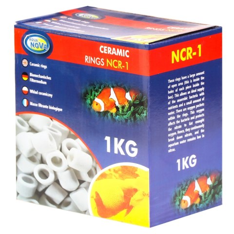 Aqua Nova Ceramic Rings NCR-1 - wkład ceramiczny 1kg Aqua Nova Aqua Nova Ceramic Rings NCR-1 - wkład ceramiczny 1kg Aqua Nova