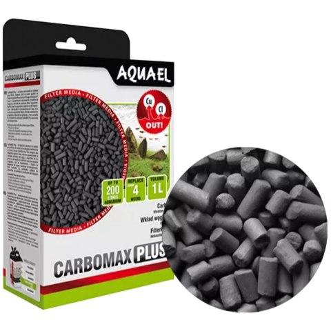 Aquael Carbomax Plus 1l - węgiel aktywny Aquael