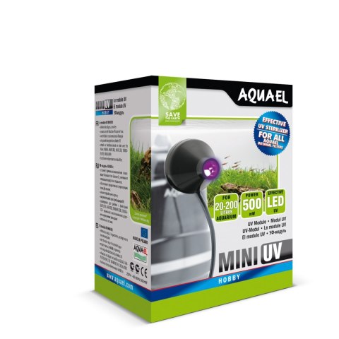 Aquael Sterylizator MINI UV - Lampa UV-C Nakładka na filtr Aquael Aquael Sterylizator MINI UV - Lampa UV-C Nakładka na filtr Aquael