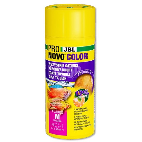 JBL Pronovo Color Flakes M 100ml - pokarm wzmacniający kolory ryb JBL