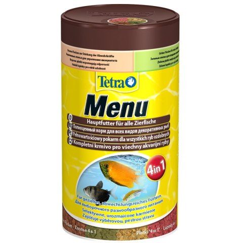 Tetra Menu 250ml - mix 4 pokarmów dla ryb Tetra Tetra Menu 250ml - mix 4 pokarmów dla ryb Tetra
