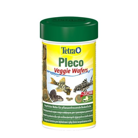 Tetra Pleco VeggieWafers 100ml - pokarm dla ryb roślinożernych dennych Tetra