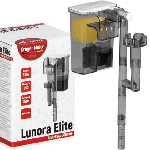 Kruger Meier Lunora Elite 500 - filtr kaskadowy do akwarium 15l - 35l Kruger Meier