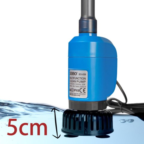 SOBO Clean Pump BO-058 - wielofunkcyjny odmulacz 2000l/h SOBO SOBO Clean Pump BO-058 - wielofunkcyjny odmulacz 2000l/h SOBO