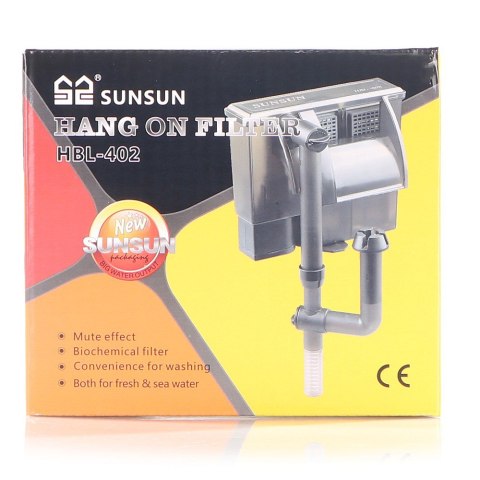 SunSun Hang Filter Slim 2 - płaski filtr kaskadowy 300l/h SunSun SunSun Hang Filter Slim 2 - płaski filtr kaskadowy 300l/h SunSun