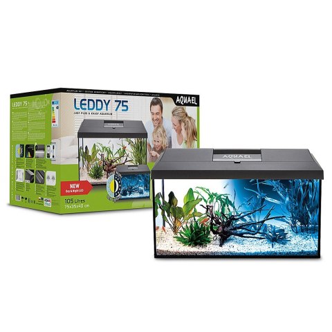 Aquael Leddy 75 Day&Night Black 2.0 - zestaw akwariowy Aquael