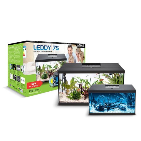 Aquael Leddy 75 Day&Night Black 2.0 - zestaw akwariowy Aquael Aquael Leddy 75 Day&Night Black 2.0 - zestaw akwariowy Aquael