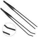 Aquapro - pęseta prosta czarna 25cm Aquapro
