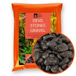 Eco Plant Devil Stones 1kg - kamienie czarne otoczak 20-50mm Eco Plant