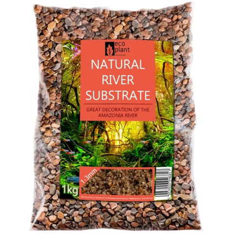 Eco Plant Natural River 1kg - żwir rzeczny 1-3mm Eco Plant Eco Plant Natural River 1kg - żwir rzeczny 1-3mm Eco Plant