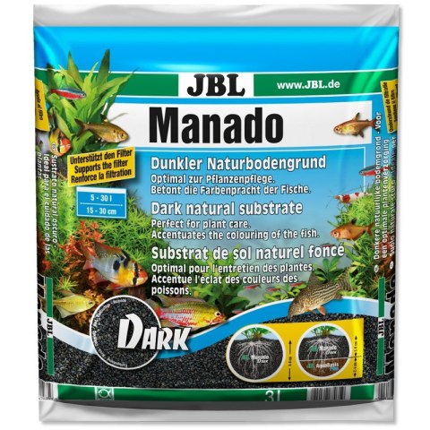 JBL Manado Dark 3l - podłoże dla roślin JBL