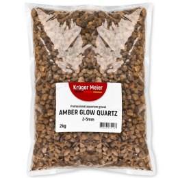 Kruger Meier Amber Glow Quartz 2-5 mm - Żwirek do akwarium 2kg Kruger Meier