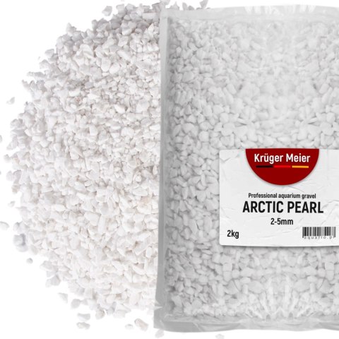Kruger Meier Arctic Pearl 2-5 mm - Żwirek akwarystyczny 2 kg Kruger Meier Kruger Meier Arctic Pearl 2-5 mm - Żwirek akwarystyczny 2 kg Kruger Meier
