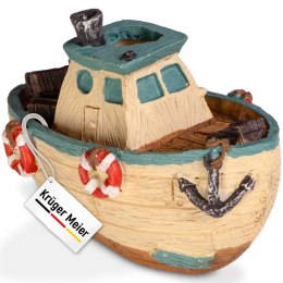Kruger Meier Fishing Boat - Statek do akwarium 11x6.5x7.5 cm Kruger Meier