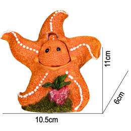 Kruger Meier Happy Starfish - Ozdoba do akwarium 10.5x6x11 cm Kruger Meier