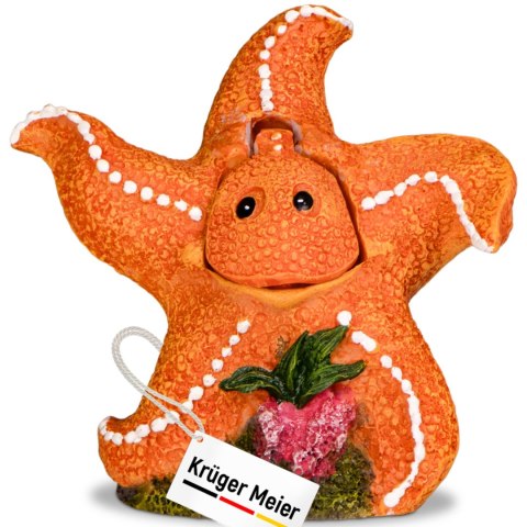 Kruger Meier Happy Starfish - Ozdoba do akwarium 10.5x6x11 cm Kruger Meier Kruger Meier Happy Starfish - Ozdoba do akwarium 10.5x6x11 cm Kruger Meier