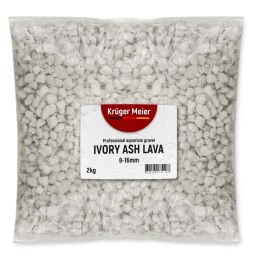 Kruger Meier Ivory Ash Lava 8-16 mm - Żwirek do akwarium 2kg Kruger Meier