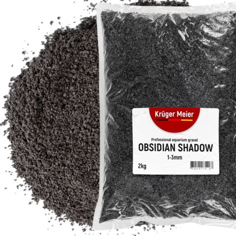 Kruger Meier Obsidian Shadow 1-3 mm - Żwirek akwarystyczny 2 kg Kruger Meier Kruger Meier Obsidian Shadow 1-3 mm - Żwirek akwarystyczny 2 kg Kruger Meier