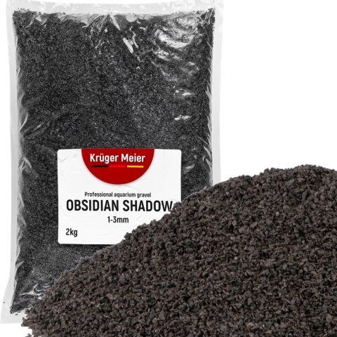 Kruger Meier Obsidian Shadow 1-3 mm - Żwirek akwarystyczny 2 kg Kruger Meier Kruger Meier Obsidian Shadow 1-3 mm - Żwirek akwarystyczny 2 kg Kruger Meier