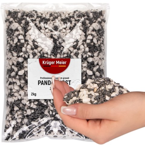 Kruger Meier Panda Frost 2-5 mm - Żwirek akwarystyczny 2 kg Kruger Meier Kruger Meier Panda Frost 2-5 mm - Żwirek akwarystyczny 2 kg Kruger Meier