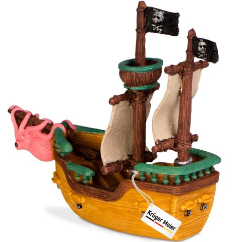 Kruger Meier Pirate Ship S - Statek do Akwarium 16x6x15 cm Kruger Meier Kruger Meier Pirate Ship S - Statek do Akwarium 16x6x15 cm Kruger Meier