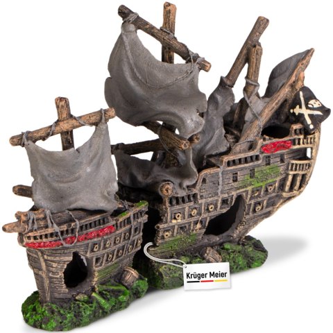 Kruger Meier Pirate Ship - Statek do Akwarium 25x6x16 cm Kruger Meier Kruger Meier Pirate Ship - Statek do Akwarium 25x6x16 cm Kruger Meier