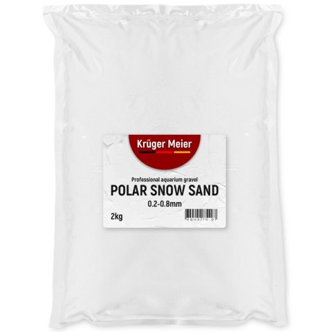 Kruger Meier Polar Snow Sand 0,2-0,8 mm - Piasek do akwarium 2kg Kruger Meier Kruger Meier Polar Snow Sand 0,2-0,8 mm - Piasek do akwarium 2kg Kruger Meier