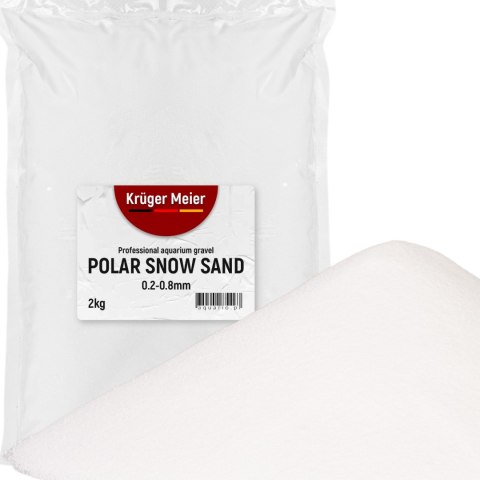 Kruger Meier Polar Snow Sand 0,2-0,8 mm - Piasek do akwarium 2kg Kruger Meier Kruger Meier Polar Snow Sand 0,2-0,8 mm - Piasek do akwarium 2kg Kruger Meier