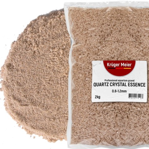 Kruger Meier Quartz Crystal Essence 0,8-1,2 mm - Piasek akwarystyczny 2 kg Kruger Meier Kruger Meier Quartz Crystal Essence 0,8-1,2 mm - Piasek akwarystyczny 2 kg Kruger Meier
