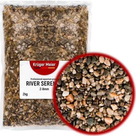 Kruger Meier River Serenity 2-8 mm - Żwirek akwarystyczny 2 kg Kruger Meier Kruger Meier River Serenity 2-8 mm - Żwirek akwarystyczny 2 kg Kruger Meier