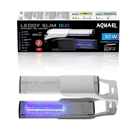 Aquael LEDDY SLIM DUO 10W MARINE&ACTINIC biały - oświetlenie LED Aquael