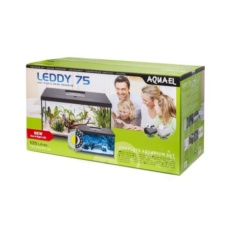 Aquael Leddy Plus 75 Day&Night Black 2.0 - zestaw akwariowy Aquael Aquael Leddy Plus 75 Day&Night Black 2.0 - zestaw akwariowy Aquael