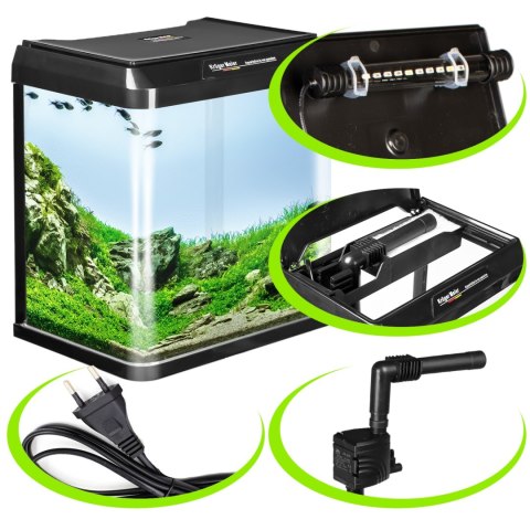 Kruger Meier Como Aquarium 16l - akwarium zestaw czarny Kruger Meier Kruger Meier Como Aquarium 16l - akwarium zestaw czarny Kruger Meier