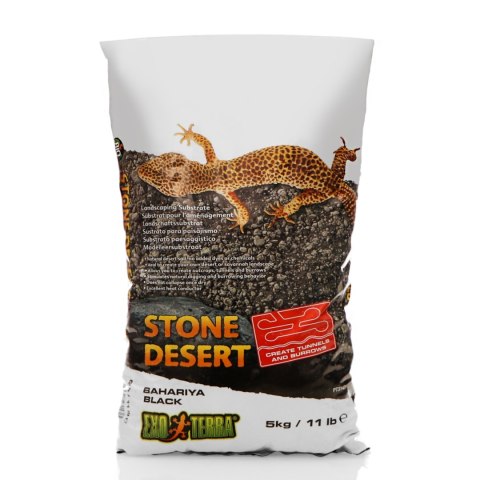 EXO TERRA Stone Desert Black 5kg - podłoże pustynne do terrarium Exo terra