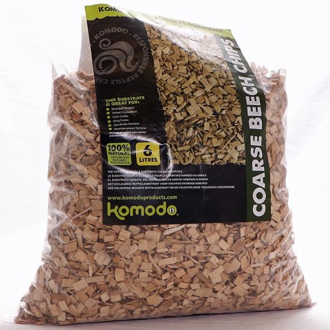 Komodo Coarse Beech Chips 6l - zrębki bukowe duże Komodo Komodo Coarse Beech Chips 6l - zrębki bukowe duże Komodo