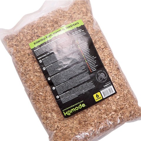 Komodo Fine Beech Chips 6l - zrębki bukowe drobne Komodo Komodo Fine Beech Chips 6l - zrębki bukowe drobne Komodo