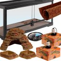 Resun ReptiSet Comfort DUO - zestaw terrarystyczny 75x30x30cm Resun