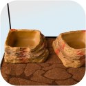 Resun ReptiSet Comfort DUO - zestaw terrarystyczny 75x30x30cm Resun