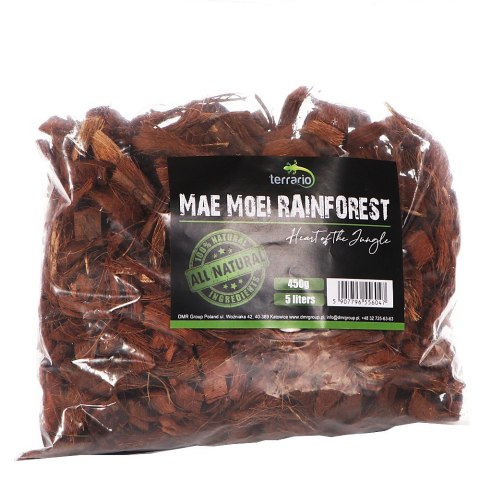 Terrario Mae Moei Rainforest 5l 450g - duże zrębki kokosa Terrario Terrario Mae Moei Rainforest 5l 450g - duże zrębki kokosa Terrario