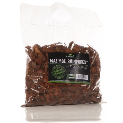 Terrario Mae Moei Rainforest 5l 450g - duże zrębki kokosa Terrario Terrario Mae Moei Rainforest 5l 450g - duże zrębki kokosa Terrario