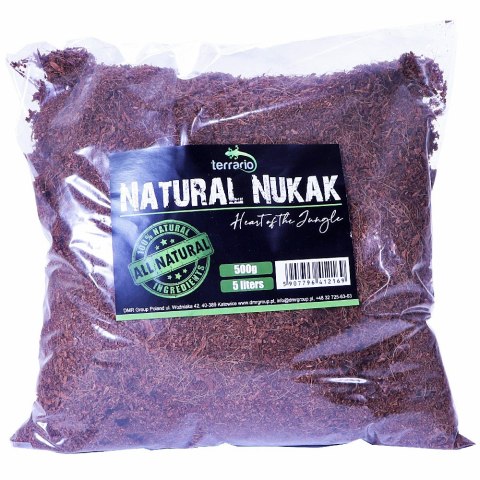 Terrario Natural Nukak 5l 500g - podłoże z włókien kokosa Terrario Terrario Natural Nukak 5l 500g - podłoże z włókien kokosa Terrario