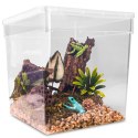 Terrario ReptiBox 19x19x19cm - przeźroczyste terrarium faunarium Terrario