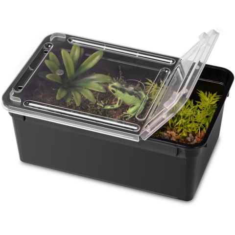 Terrario Reptiland Black 19x12x7,5cm - czarne terrarium faunarium Terrario